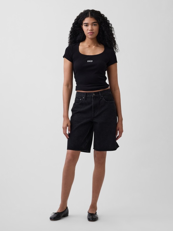 GAP Rebrované tričko s logom GAP