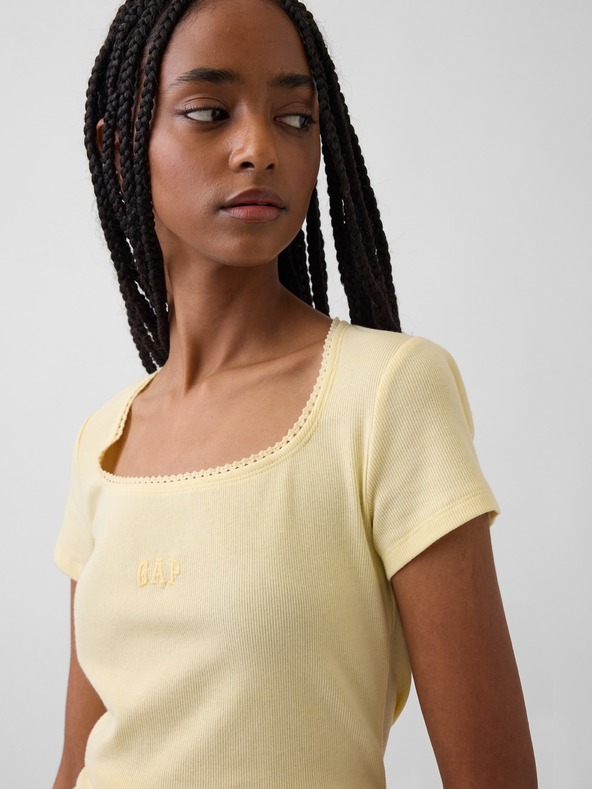 GAP Rebrované tričko s logom GAP