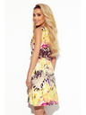 numoco Lichotivé šaty so žltou leopardou potlačou Numoco VICTORIA