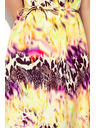 numoco Lichotivé šaty so žltou leopardou potlačou Numoco VICTORIA