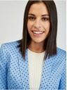 Orsay Modré dámske bodkované sako ORSAY