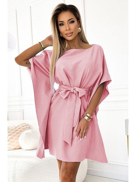 numoco SOFIA Motýlikové šaty - špinavá ružová