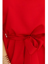 numoco SOFIA Motýlie šaty s kravatou v páse - červené