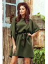 numoco SOFIA Motýľové šaty - KHAKI