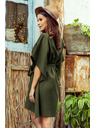 numoco SOFIA Motýľové šaty - KHAKI