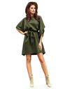 numoco SOFIA Motýľové šaty - KHAKI