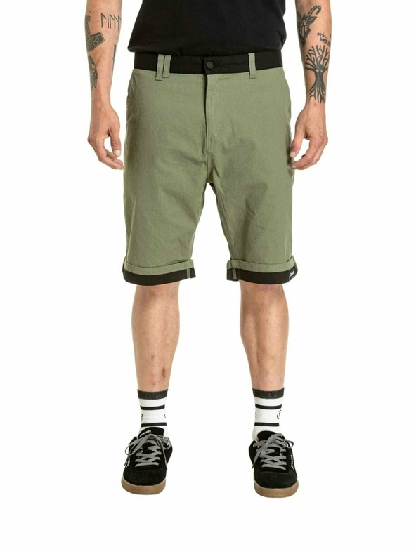 Meatfly Meatfly pánske kraťasy Barry 2.0 Olive / Black Ripstop