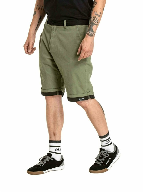 Meatfly Meatfly pánske kraťasy Barry 2.0 Olive / Black Ripstop