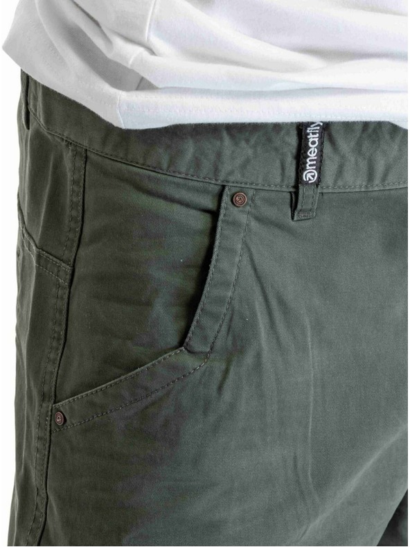 Meatfly Meatfly pánske kraťasy Bobber Bronze Green