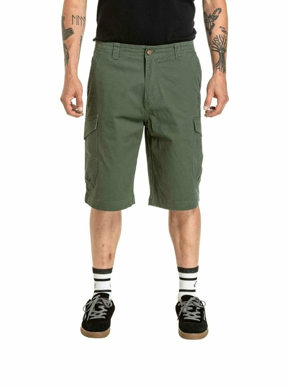 Meatfly Meatfly pánske kraťasy Icon 2.0 Bronze Green