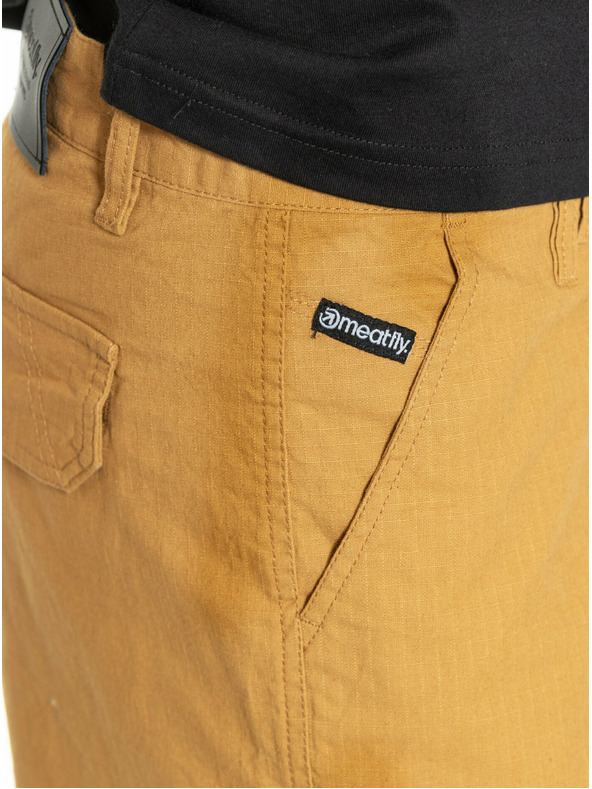 Meatfly Meatfly pánske kraťasy Syndrom Beige Ripstop