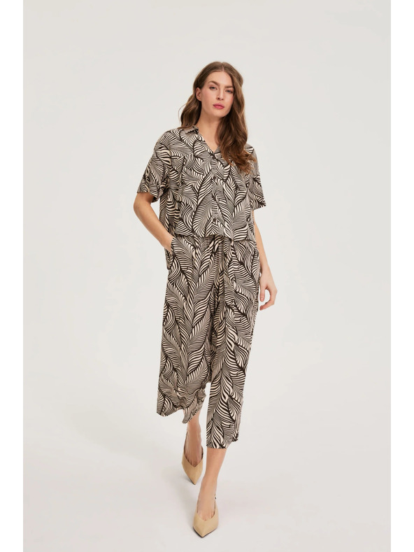 Moodo Nohavice culottes z viskózy Moodo