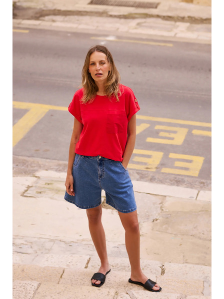 Moodo Šortky džínsové modré Moodo