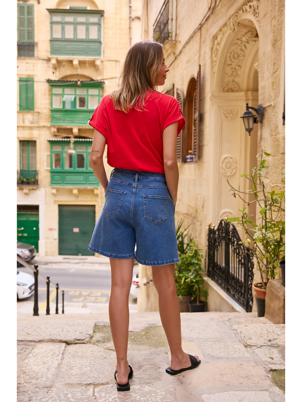 Moodo Šortky džínsové modré Moodo