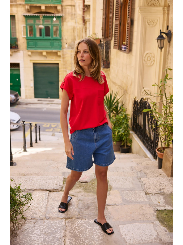 Moodo Šortky džínsové modré Moodo