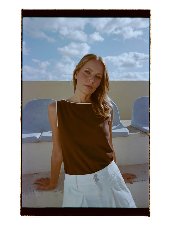 Moodo Top hnedý Moodo