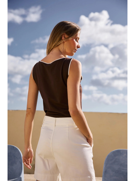 Moodo Top hnedý Moodo