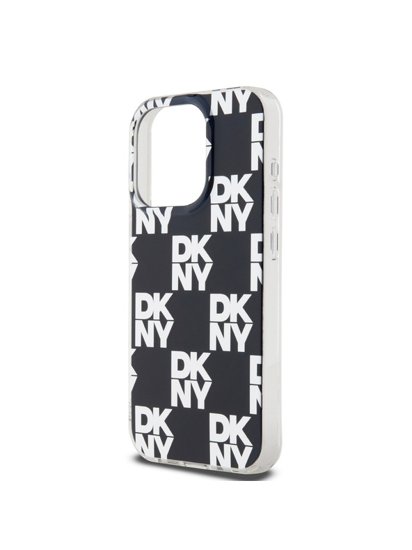 DKNY Zadný kryt PC/TPU s károvaným vzorom pre iPhone 15 Pro čierny DKNY