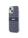 DKNY Zadný kryt PC/TPU Repeat Pattern Tonal Stripe Magsafe pre iPhone 15 Blue DKNY