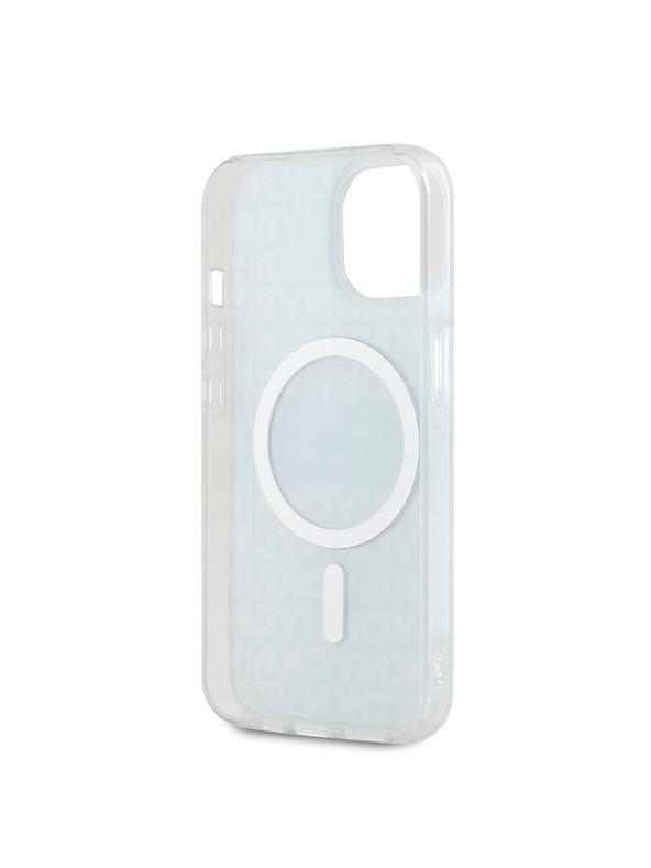 DKNY Zadný kryt PC/TPU Repeat Pattern Tonal Stripe Magsafe pre iPhone 15 Blue DKNY