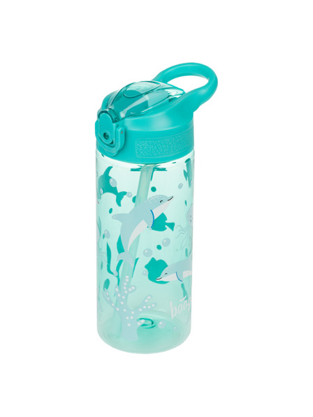 BAAGL  BAAGL Tritánová fľaša na pitie so slamkou Delfín 500 ml