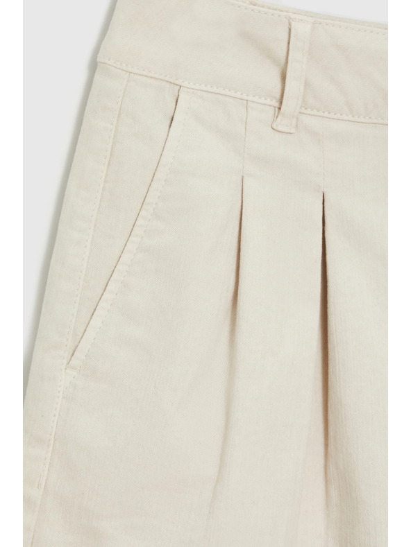 Moodo Hladké šortky béžové Moodo