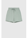 Moodo Bavlnené šortky olivové Moodo