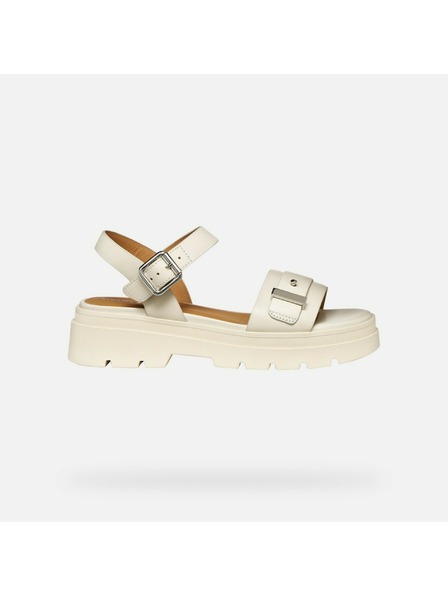 Geox Krémové dámske sandále Geox Adacter S B