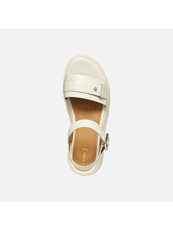 Geox Krémové dámske sandále Geox Adacter S B