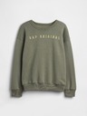 GAP Detská mikina s logom a fleece GAP