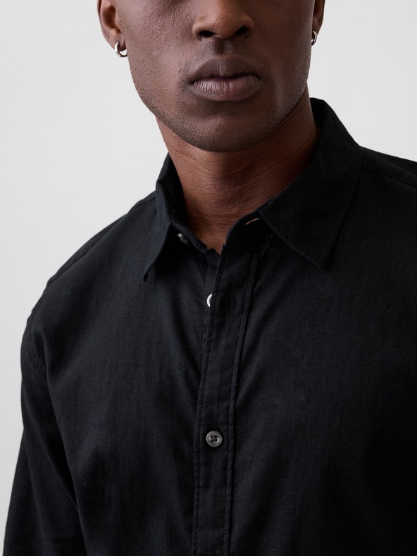 GAP Košeľa zo zmesi ľanu standard fit GAP