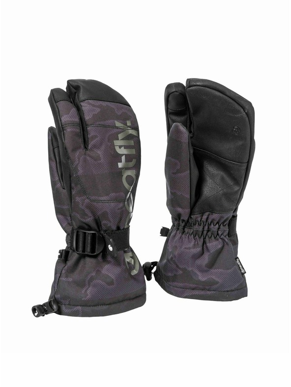 Meatfly Meatfly pánske rukavice Limp Morph Black