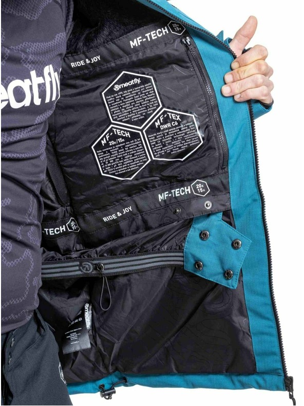 Meatfly Meatfly pánska SNB & SKI bunda Helios Deep Ocean