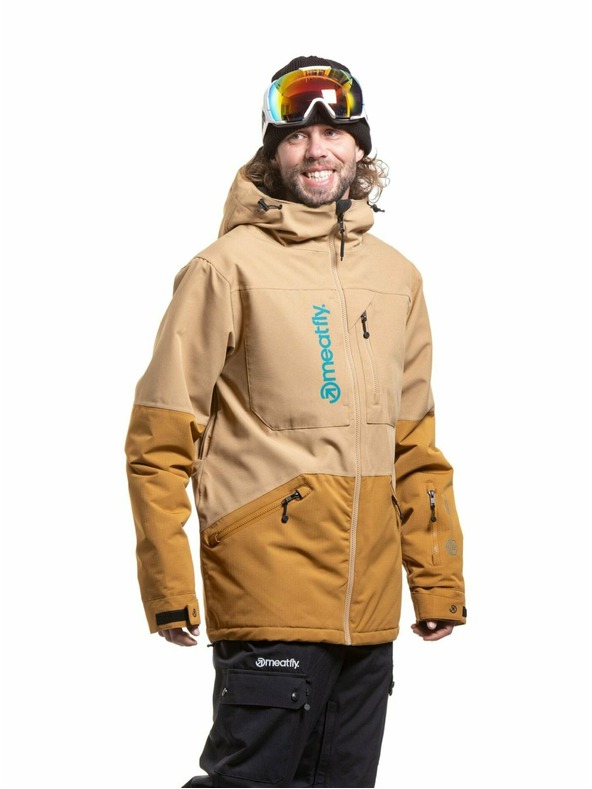 Meatfly Meatfly pánska SNB & SKI bunda Helios Tan / Wood