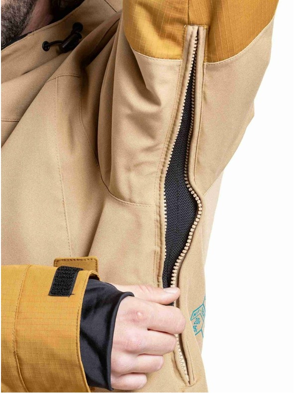 Meatfly Meatfly pánska SNB & SKI bunda Helios Tan / Wood