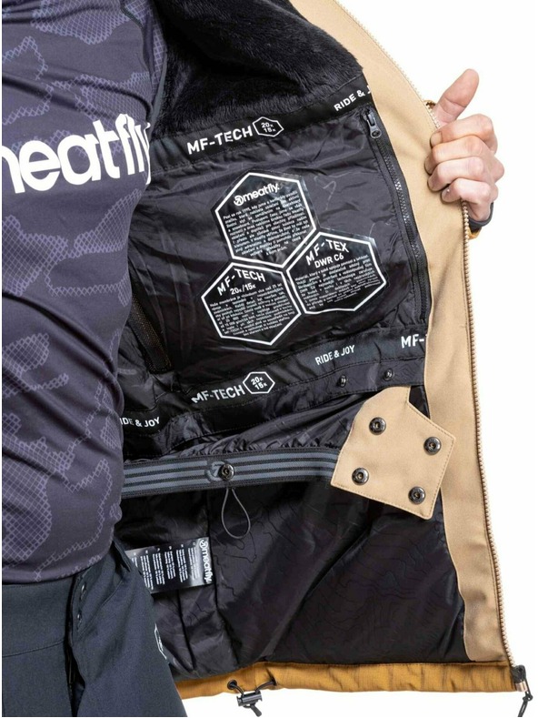 Meatfly Meatfly pánska SNB & SKI bunda Helios Tan / Wood