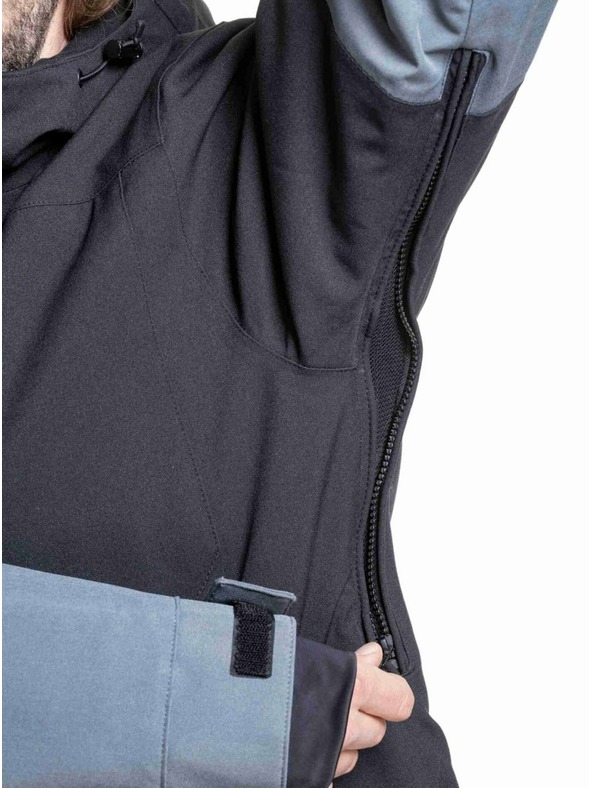 Meatfly Meatfly pánska SNB & SKI bunda Helios Dark Grey / Black