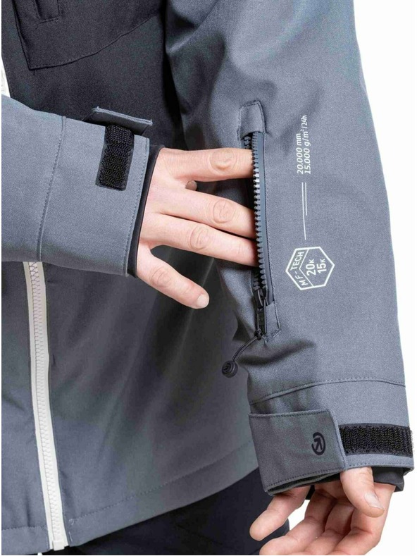 Meatfly Meatfly pánska SNB & SKI bunda Helios Dark Grey / Black