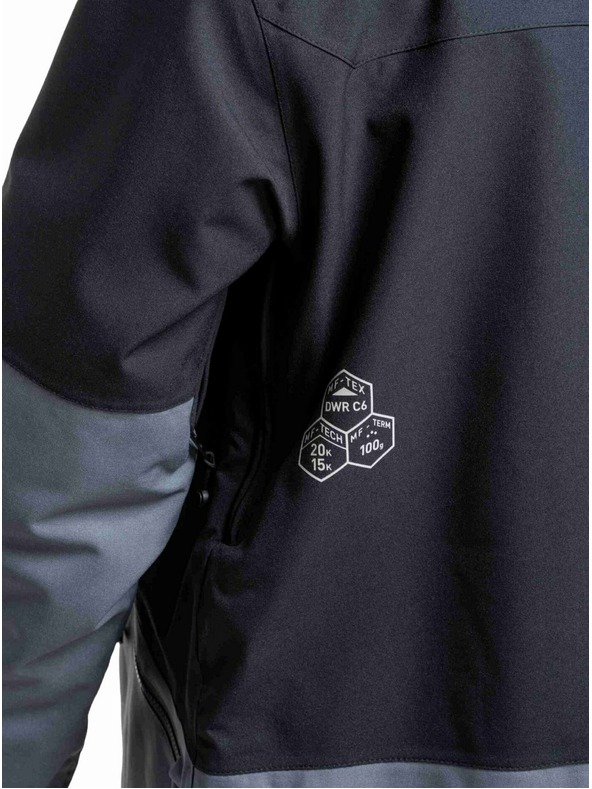 Meatfly Meatfly pánska SNB & SKI bunda Helios Dark Grey / Black