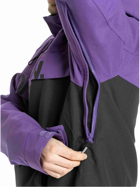 Meatfly Meatfly pánska SNB & SKI bunda Slinger Petunia / Black