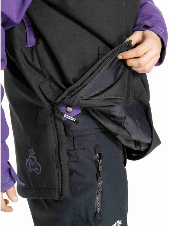 Meatfly Meatfly pánska SNB & SKI bunda Slinger Petunia / Black