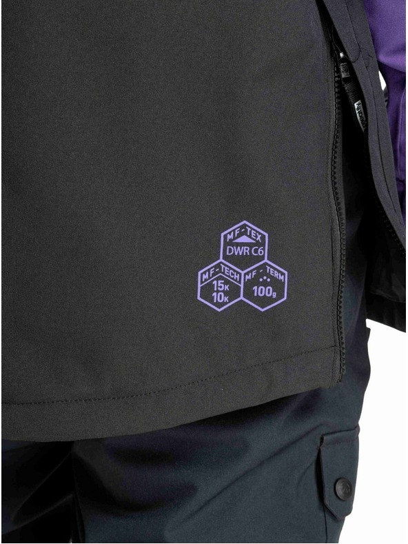 Meatfly Meatfly pánska SNB & SKI bunda Slinger Petunia / Black