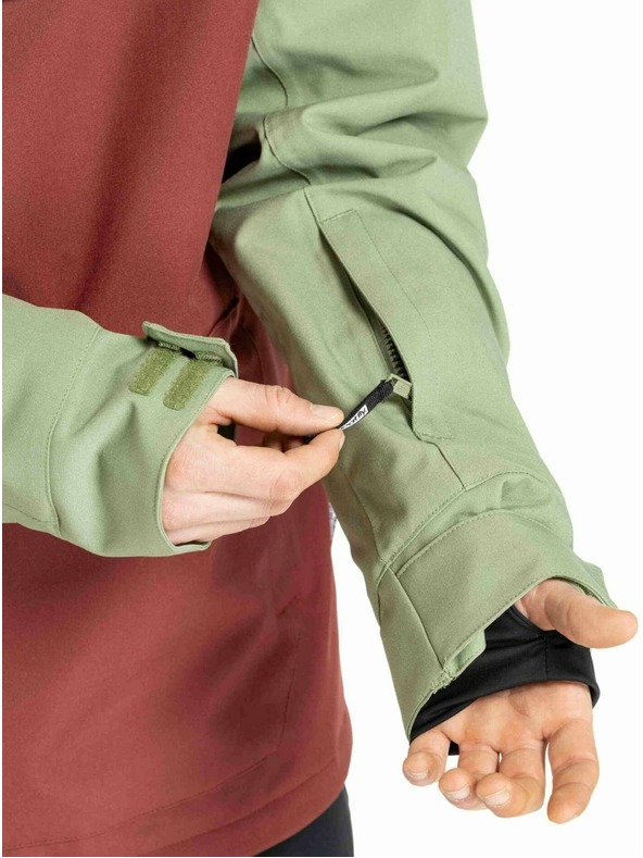 Meatfly Meatfly pánska SNB & SKI bunda Slinger Oil Green / Merlot