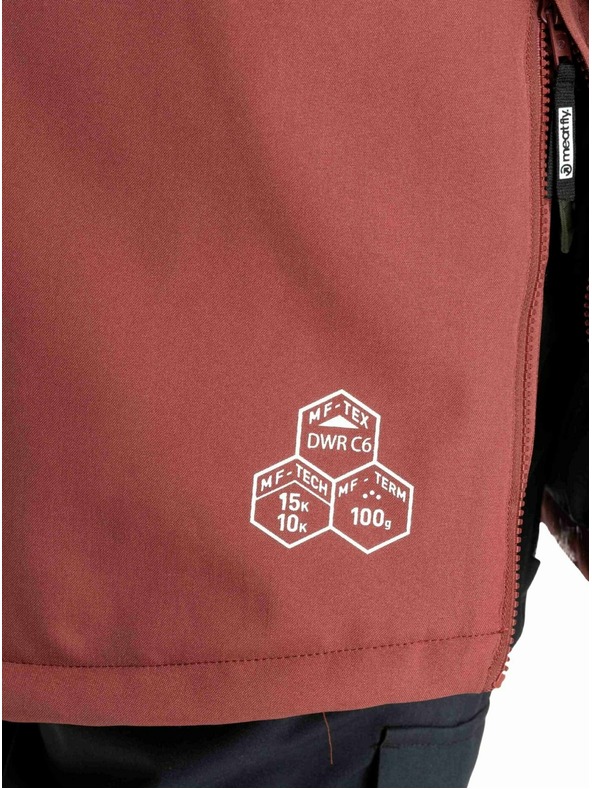 Meatfly Meatfly pánska SNB & SKI bunda Slinger Oil Green / Merlot