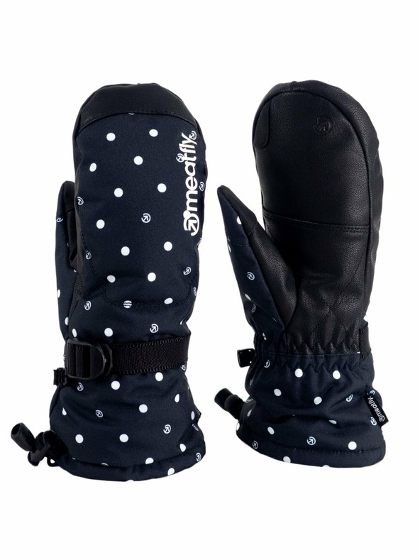 Meatfly Meatfly dámske rukavice Manson Black Dots