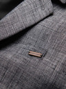 Ombre Clothing Pánske sako REGULAR strihu s plátnom - grafitová V5 M169 Ombre Clothing