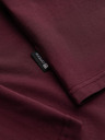 Ombre Clothing Pánsky hladký rolák s dlhým rukávom - vínový V6 OM-LSCL-0130 Ombre Clothing