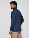 Ombre Clothing Pánsky rolák s dlhým rukávom - tmavo modrý V2 OM-LSCL-0130 Ombre Clothing