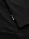 Ombre Clothing Pánsky rolák s dlhým rukávom - čierny V1 OM-LSCL-0130 Ombre Clothing