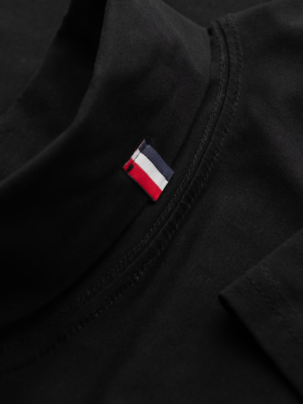 Ombre Clothing Pánsky rolák s dlhým rukávom - čierny V1 OM-LSCL-0130 Ombre Clothing